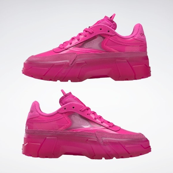 hot pink reebok cardi b